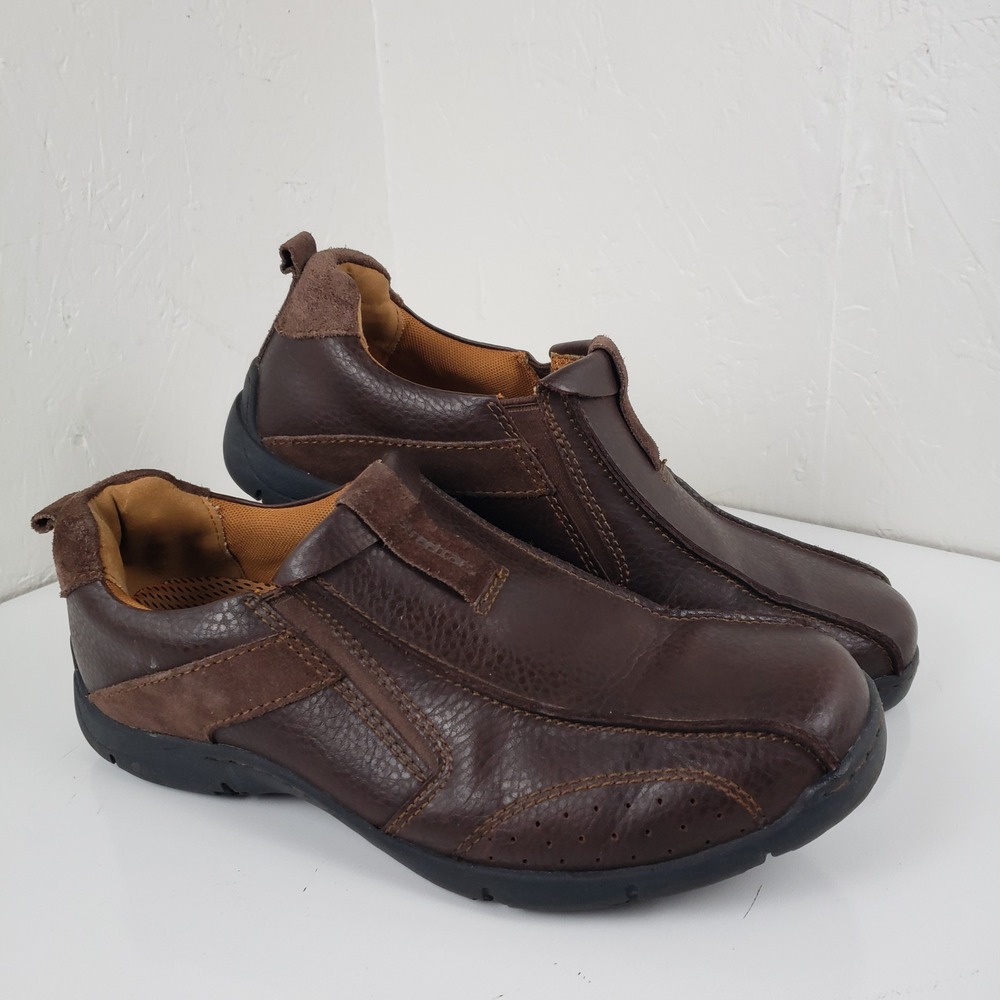 Streetcars Saddleback Men's 10.5 M Brown Leather Slip On Loafers Shoes